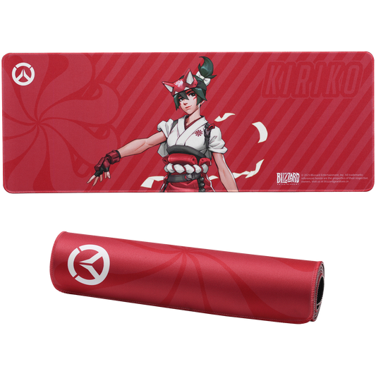 Blizzard Overwatch Large Game Mouse Pad, XXL Keyboard Pad for Gamer Office & Home, Non-Slip Rubber Base, Extended Desk Mat with Stitched Edge, Smooth Stable and Durable | show