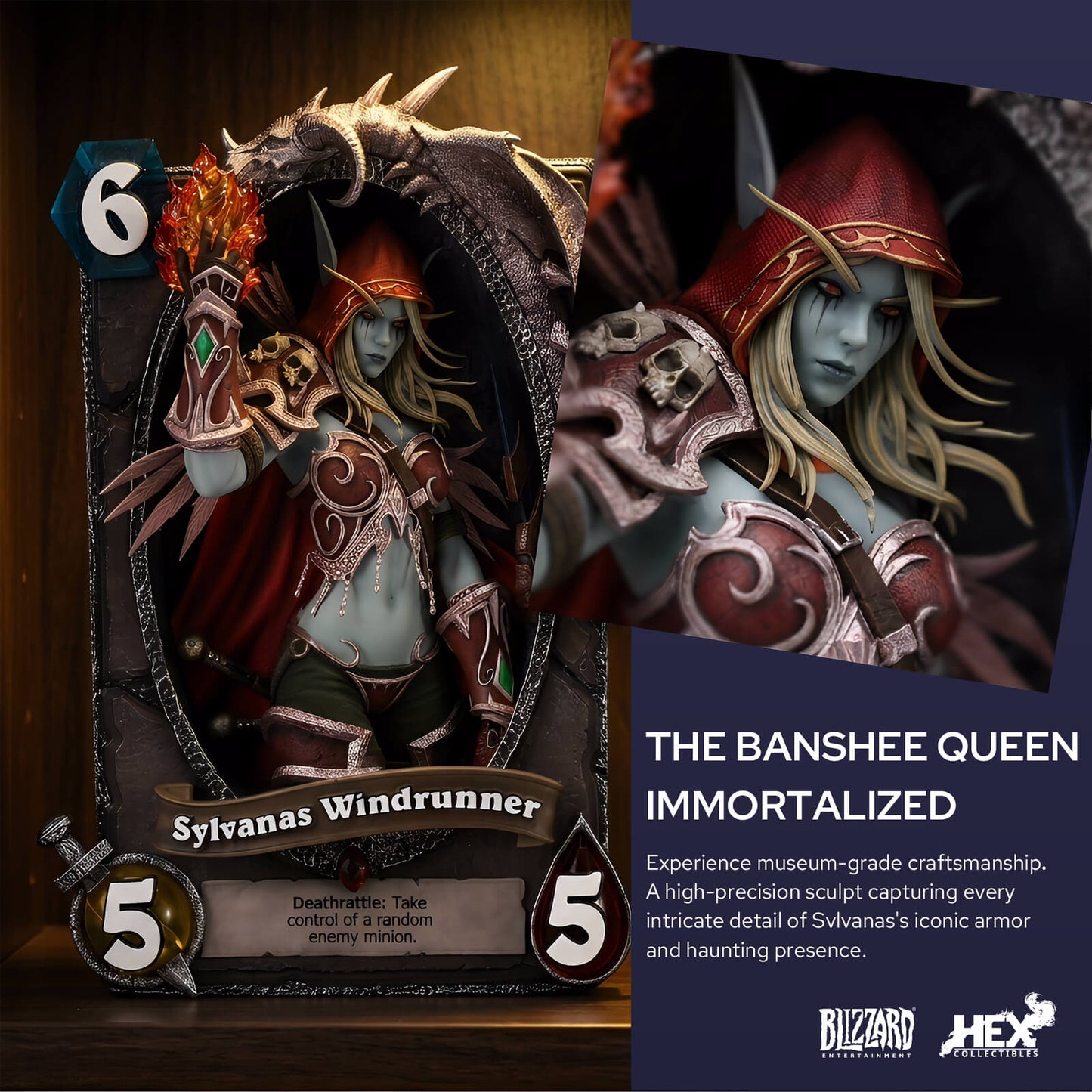 Bllizzard Hearthstone Sylvanas Card Display Frame