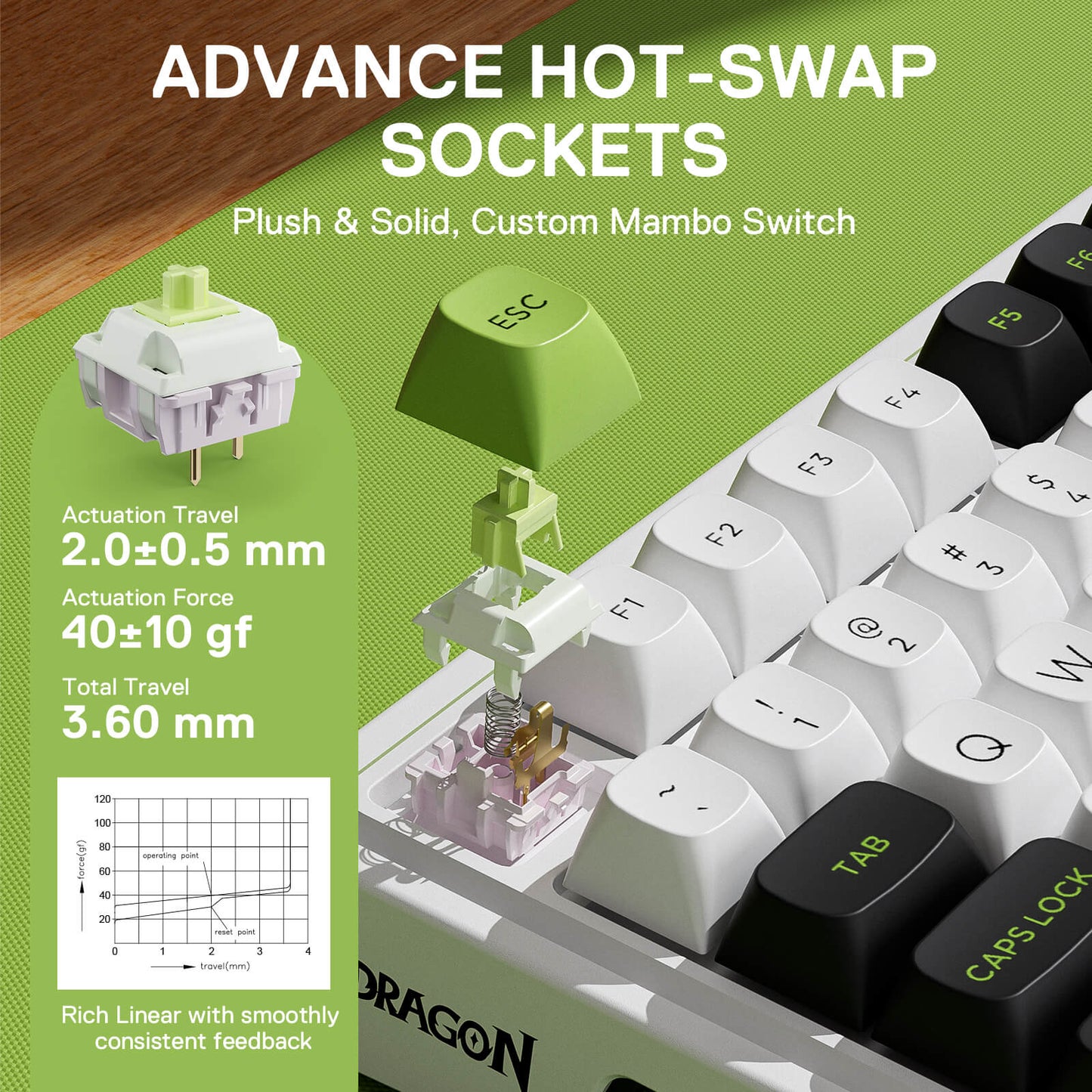 Redragon K686 MAX Keyboard with Switch Toggle for Windows and Mac OS Compatibility, Showing Seamless Switching Between Two Operating Systems