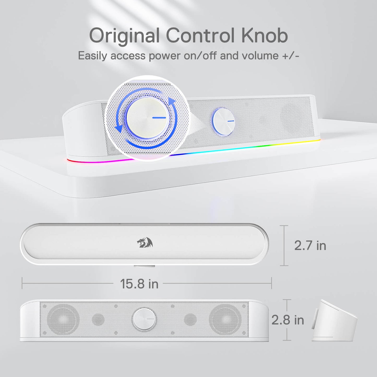 Redragon GS560 RGB Desktop Soundbar(Open-box)