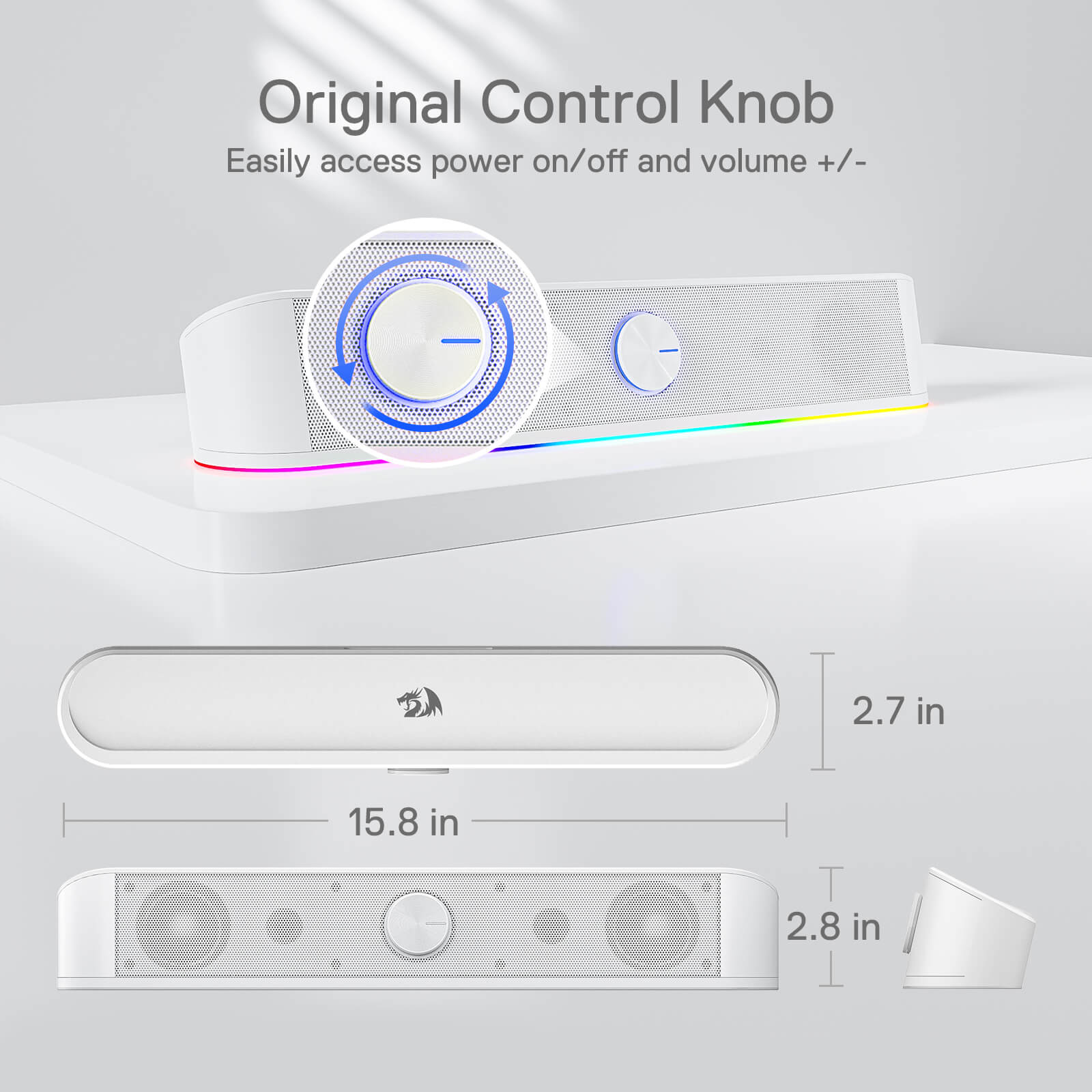 Redragon GS560 RGB Desktop Soundbar(Open-box)