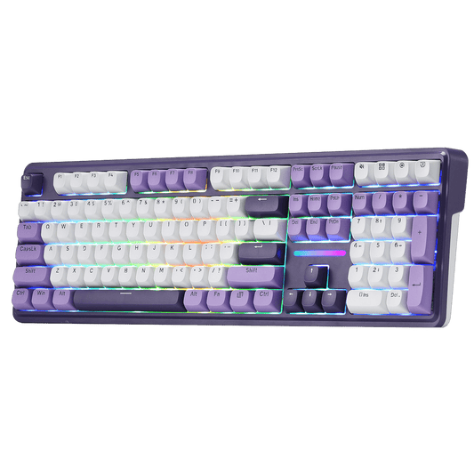 Redragon ANTONIUM K745 PRO 108 Keys Wireless Gasket Mechanical Keyboard, Purple | show