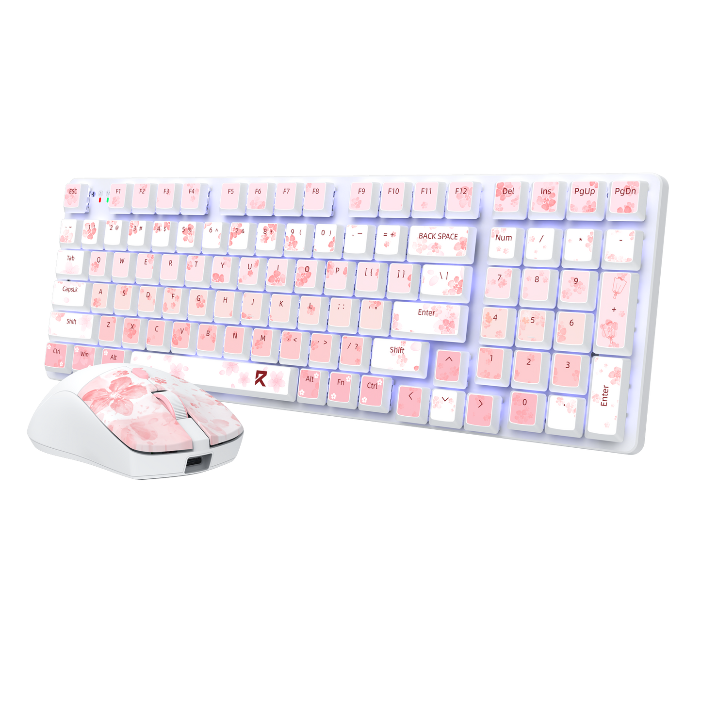 Redragon BS7552 Wireless Keyboard and Mouse Pink Combo