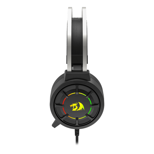 Redragon H314 RGB Gaming Headset - Wired Computer Headset with 40mm Drivers, USB Connection, Lightweight Design, and Soft PU Leather Ear Cushions for Ultimate Comfort