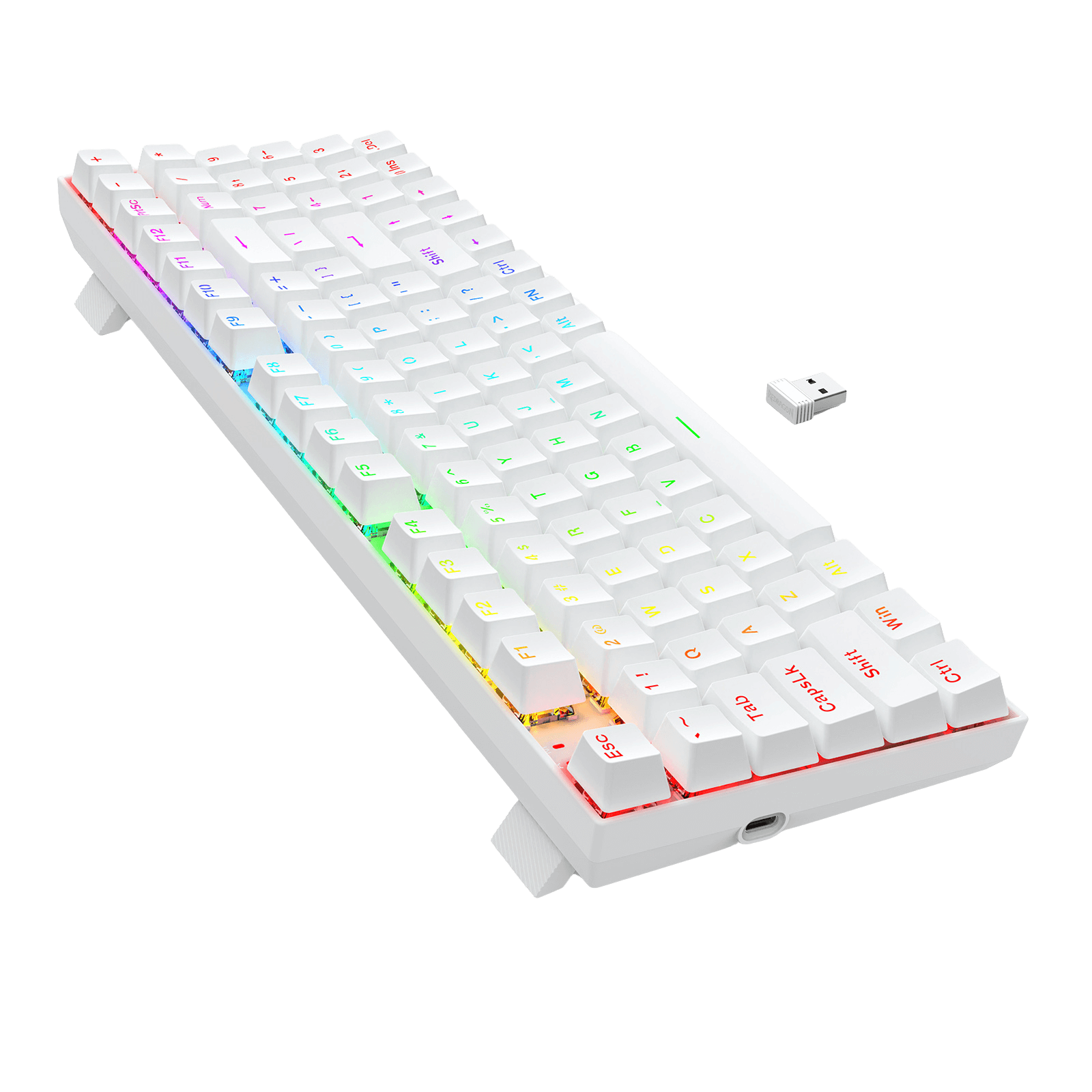 Redragon K736 PRO Rapid Trigger Wireless Gaming Keyboard, 90% 94 Keys 3-Mode Mechanical Keyboard w/Hyper-Fast Actuation, Dedicated Magnetic Switch, Actuation Point Adjustable, 8K Hz Polling Rate