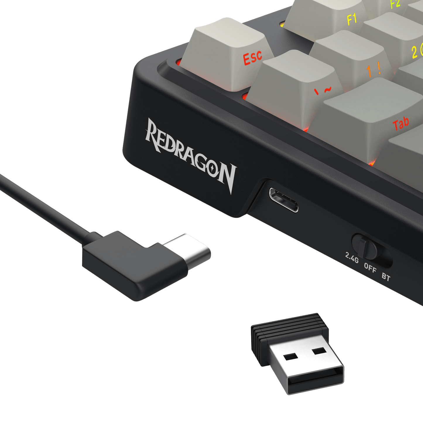 Redragon K743 PRO GB 80% Gasket RGB Gaming Keyboard w/Hype 1.14’’ TFT Screen & Knob, 87 Keys Mechanical Keyboard, 5-Layer Noise Dampening, Hot-Swap South-Facing RGB Socket, Gradient PBT Keycaps