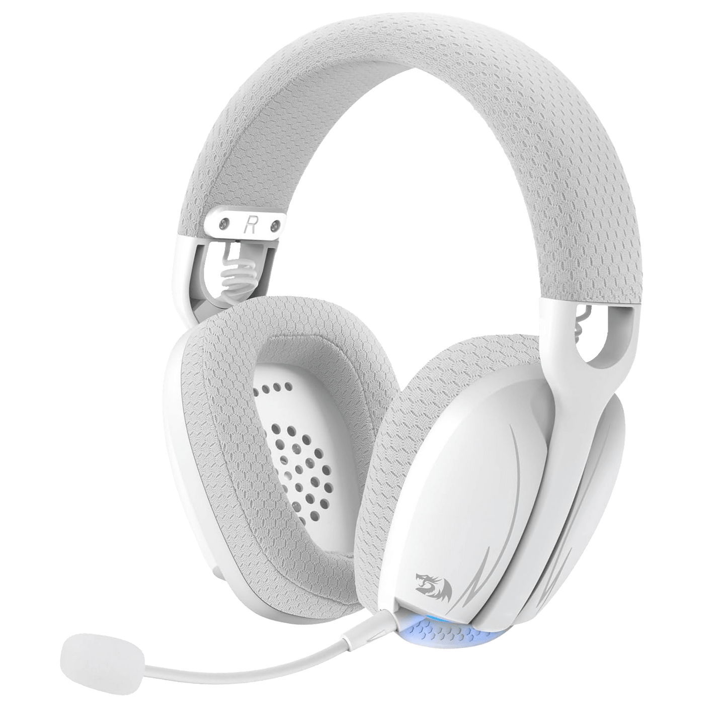 Redragon H878 3-Mode Wireless Blue LED Gaming Headset, Lightweight, 7.1 Surround Sound, 40MM Drivers, Detachable Microphone, Multi Platforms for PC, PS5/4/3, Switch, Mobile