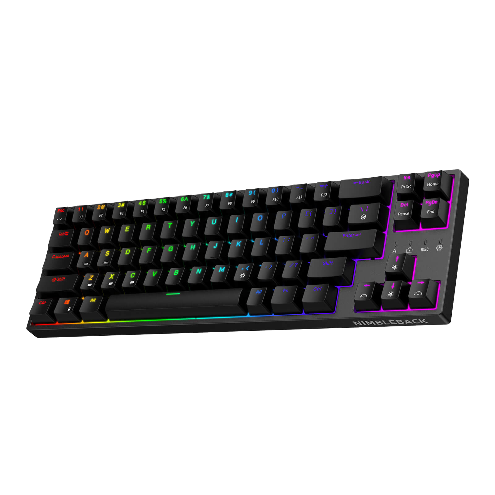 Redragon X LTC NB681 68-Key Wired Mechanical Keyboard, 65% Compact Layout, Hot-Swappable MX-Style Switches, RGB Backlit, USB-A & Type-C Ports, Gaming & Typing