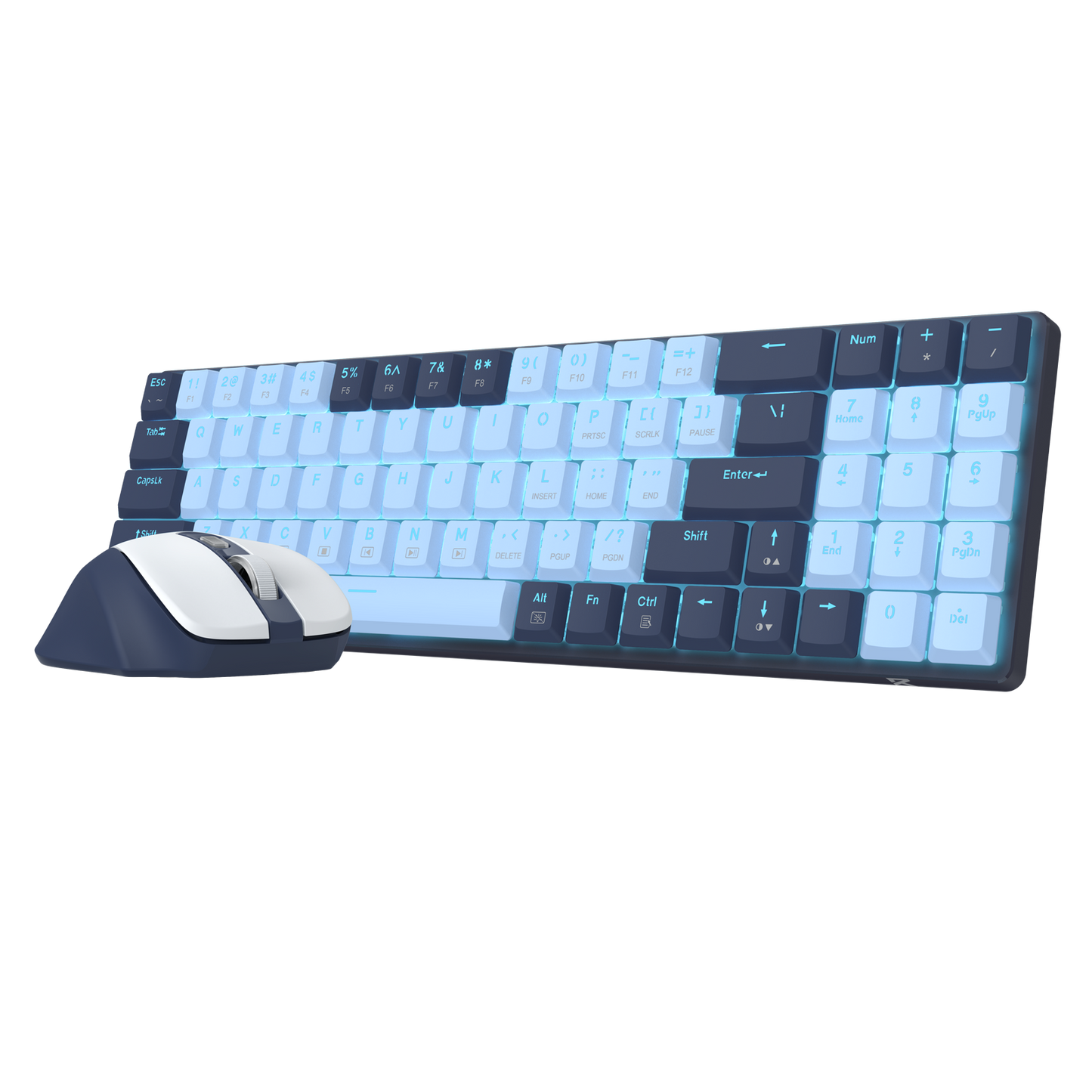 Redragon BS8773 Wireless Keyboard and Mouse Combo,Navy