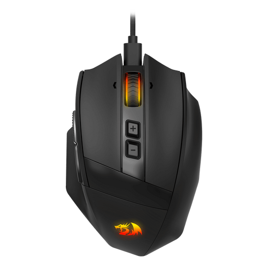 Redragon M923 Gaming Mouse, RGB, Wired, Black | show