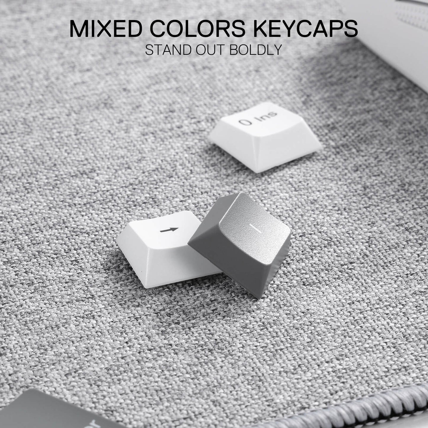 Redragon BK7114 96% Tri-modes Wireless Keyboard with Scissor Mechanism, Grey and White Mixed-Color Keycaps are perfect for minimalism.