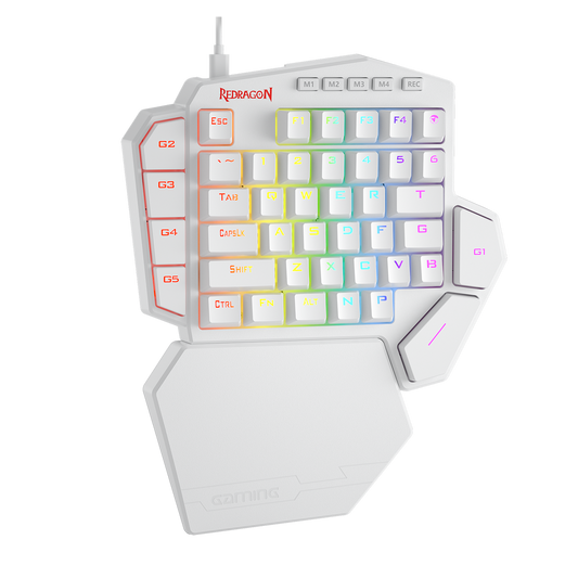 redragon k585 diti white one-haned keypad | show