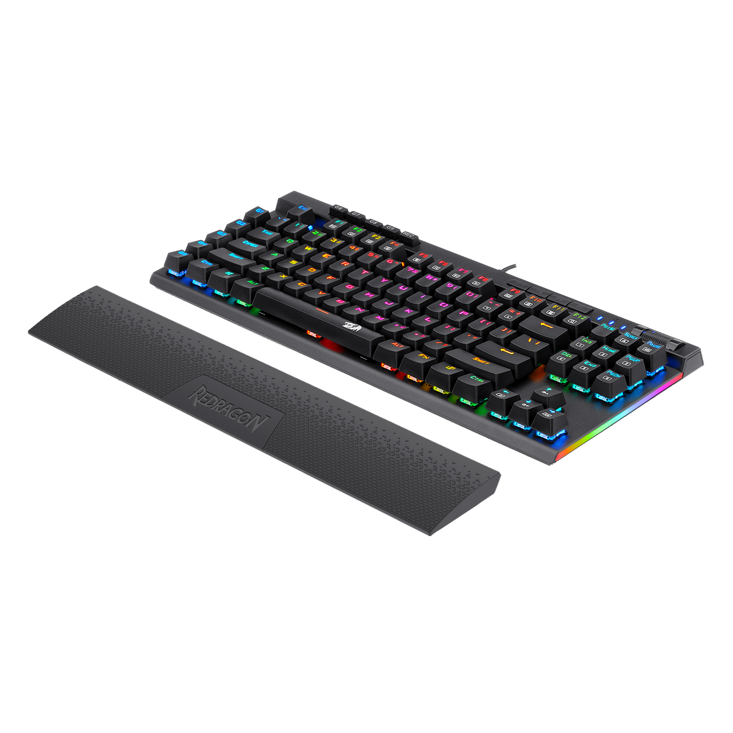 redragonshop wireless gaming keyboard | rgb mechanical keyboard | 87 keys tkl keyboard | 10 onboard macro keys & wrist rest | red switches | redragon"