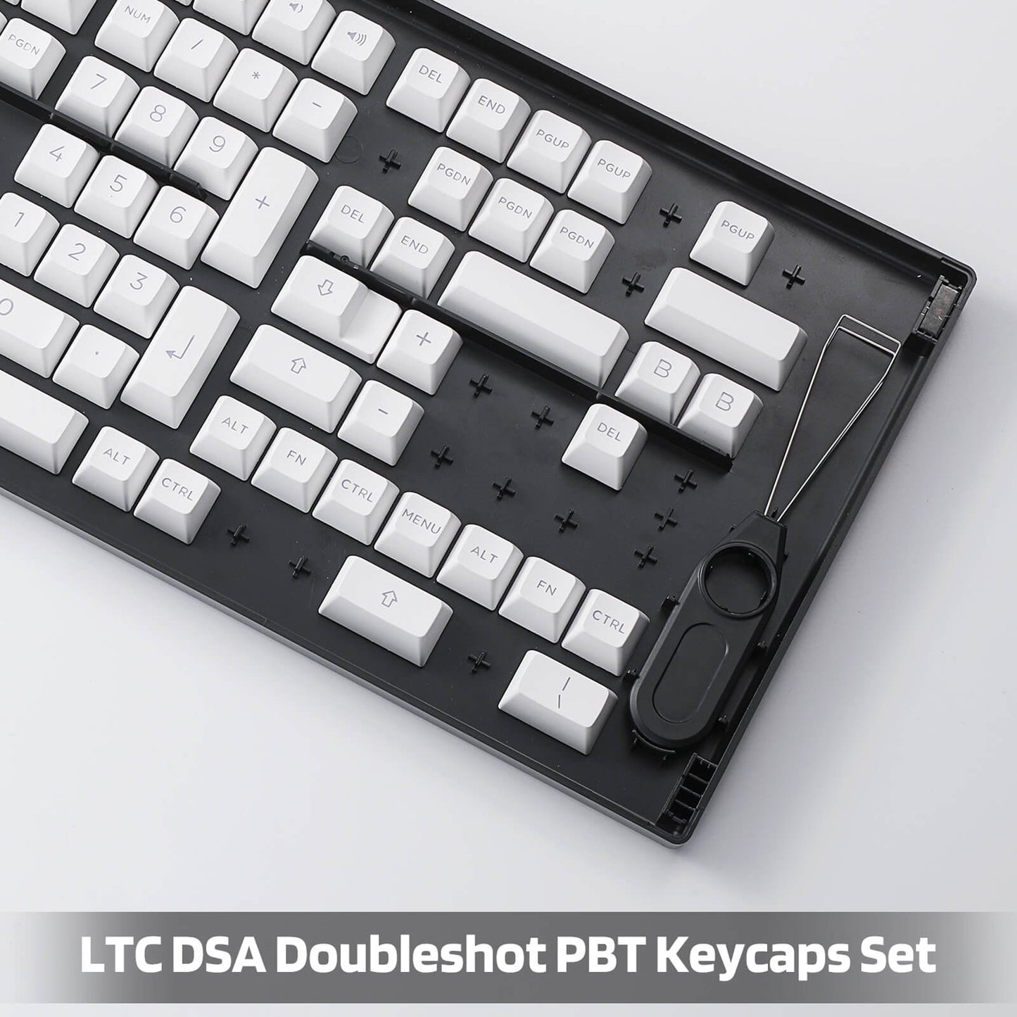 PBT Doubleshot 146 Keycaps Set with Keycap Puller & Storage Tray