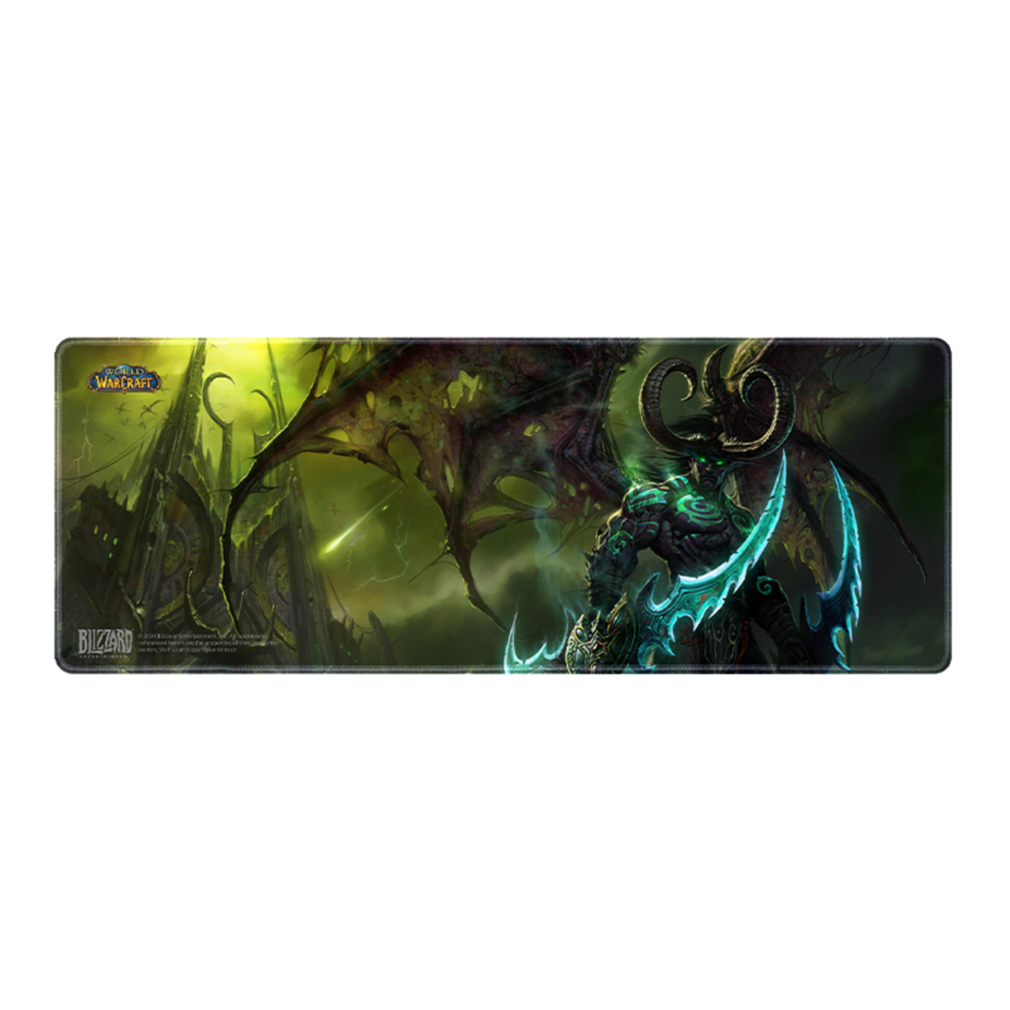 Gaming mouse pad with fantasy design on a white background