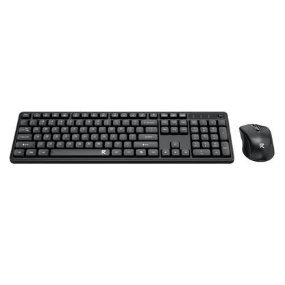 Redragon BS7634 Wireless Keyboard and Mouse Combo, 104 Keys 2.4Ghz Wireless Low-Profile Membrane Keyboard w/Low Profile Design, Ergnomic Comfort Grip, 4000 DPI Max Mouse