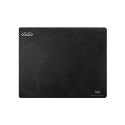 Blizzard WoW Game Glass Mouse Pad, Azeroth-Themed, Tempered Glass Material, Office & Home, Non-slip rubber base, Special Glass Surface for Top Accuracy and Speed, Easy to Clean, Obsidian Black, 13.8*11.8Inch | show