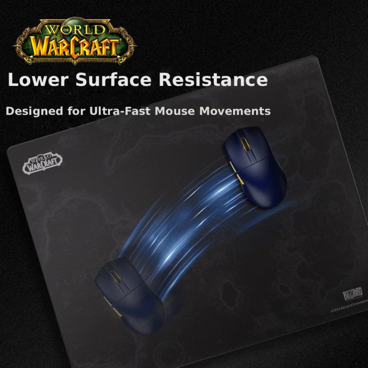 Blizzard WoW Game Glass Mouse Pad
