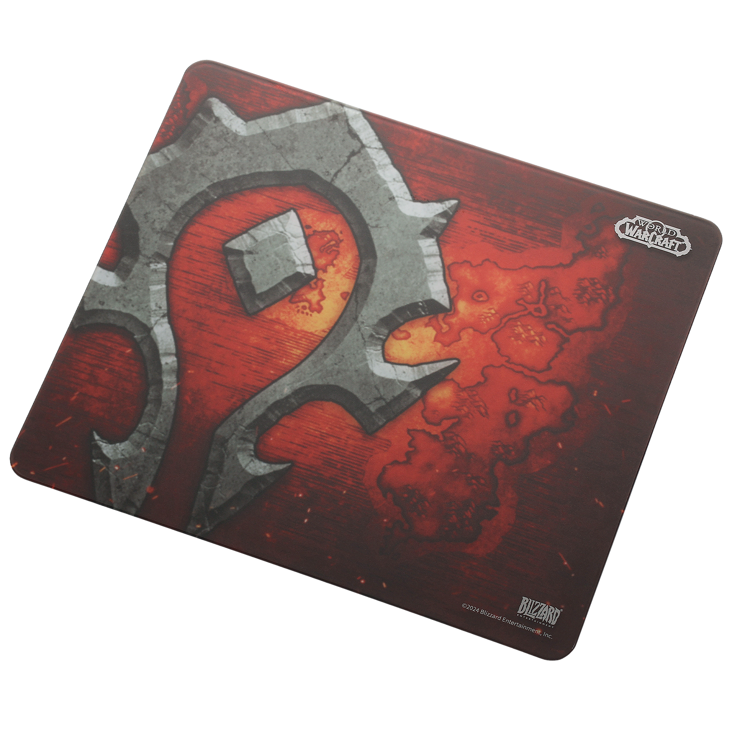 Blizzard WoW Game Glass Mouse Pad,Horde-Themed, Tempered Glass Material, Office & Home, Non-slip rubber base, Special Glass Surface for Top Accuracy and Speed, Easy to Clean, 13.8*11.8Inch | show