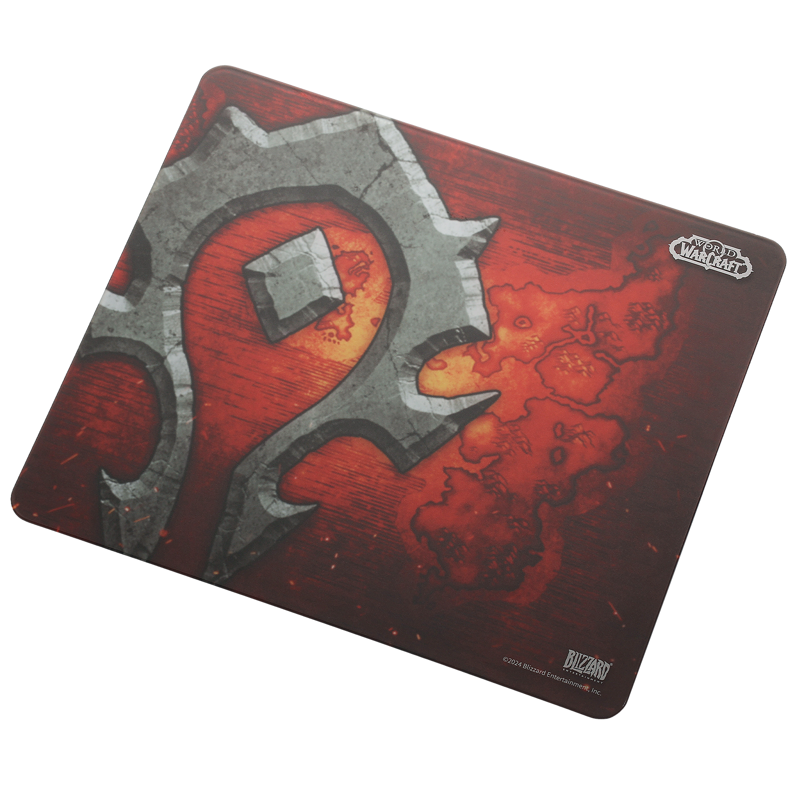 Blizzard WoW Game Glass Mouse Pad,Horde-Themed, Tempered Glass Material, Office & Home, Non-slip rubber base, Special Glass Surface for Top Accuracy and Speed, Easy to Clean, 13.8*11.8Inch | show