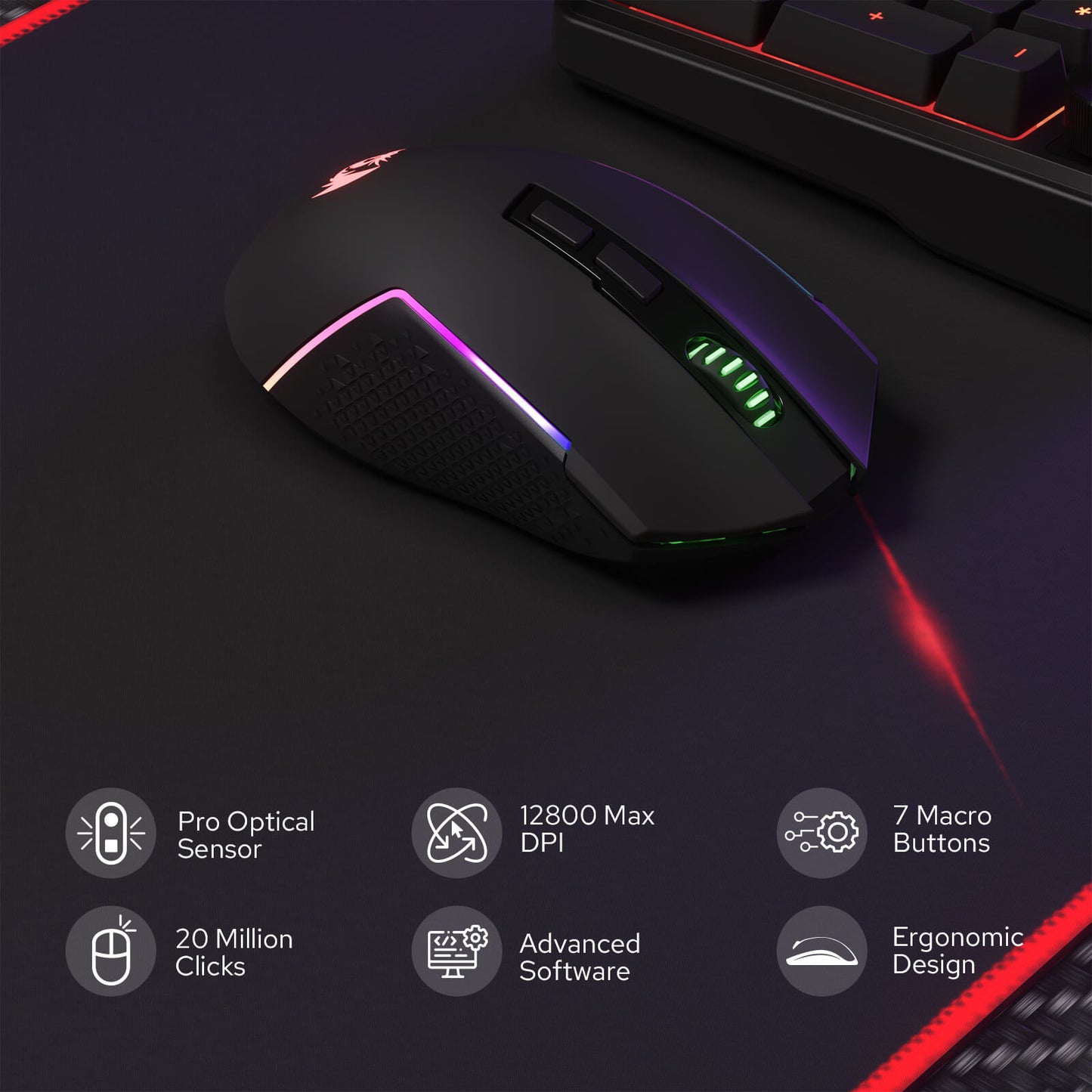 CB204 3-Mode Wireless Gaming Keyboard & Mouse Combo