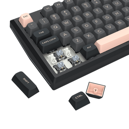 Redragon K687 PRO Wireless CNC Gasket Gaming Keyboard, 81 Keys Mechanical Keyboard w/Premium CNC Aluminum Board, Easy-Control Knob, 5-Layer Noise Dampening, Custom Linear Switch, Round PBT Keycaps