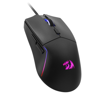 Redragon M730 Wired RGB Gaming Mouse, 10000 DPI Lightweight Optical Mouse with 6 Programmable Buttons, Software Supports DIY Keybinds for PC Computer Windows Mac Laptop, Black