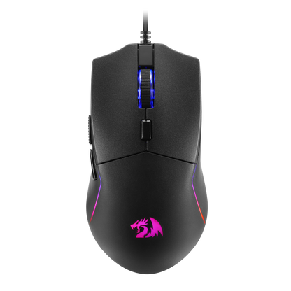 Redragon M730 Wired RGB Gaming Mouse, 10000 DPI Lightweight Optical Mouse with 6 Programmable Buttons, Software Supports DIY Keybinds for PC Computer Windows Mac Laptop, Black