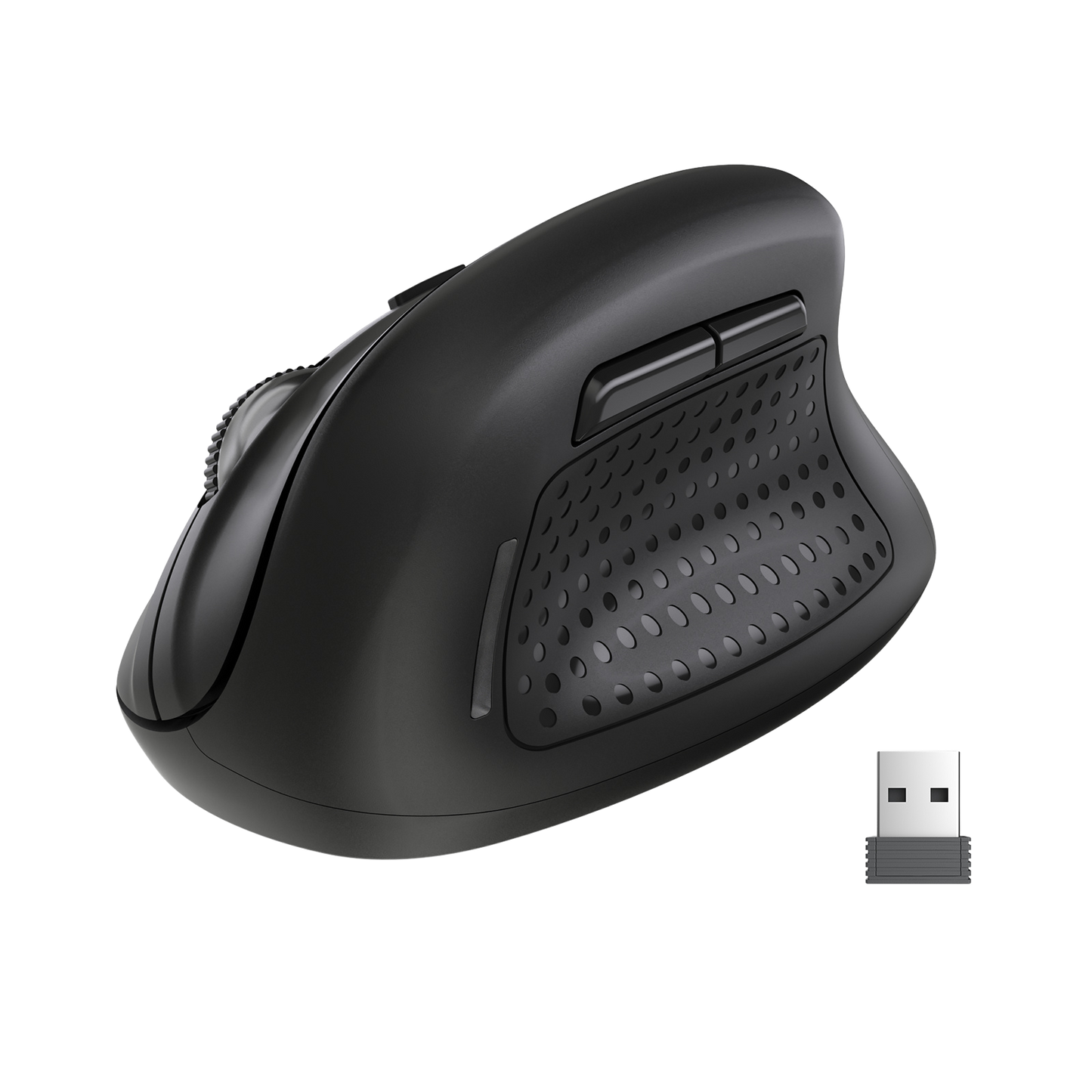 Redragon BM-4033 Wireless Vertical Ergonomic Mouse, 2.4GHz Connection, 5 Levels Up to 4000 DPI, Auto Power Saving Mice for Laptop, Desktop, PC, Black