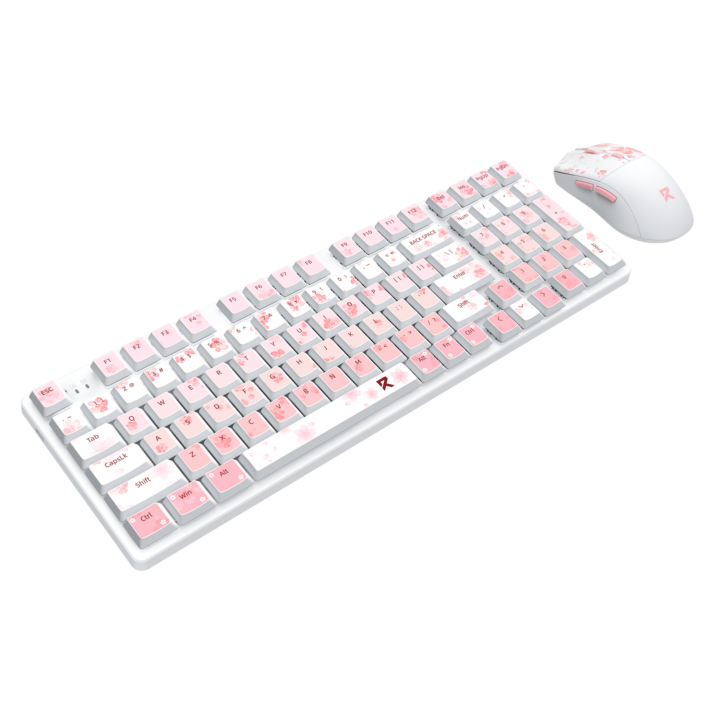 Redragon BS7552 Wireless Keyboard and Mouse Pink Combo 
