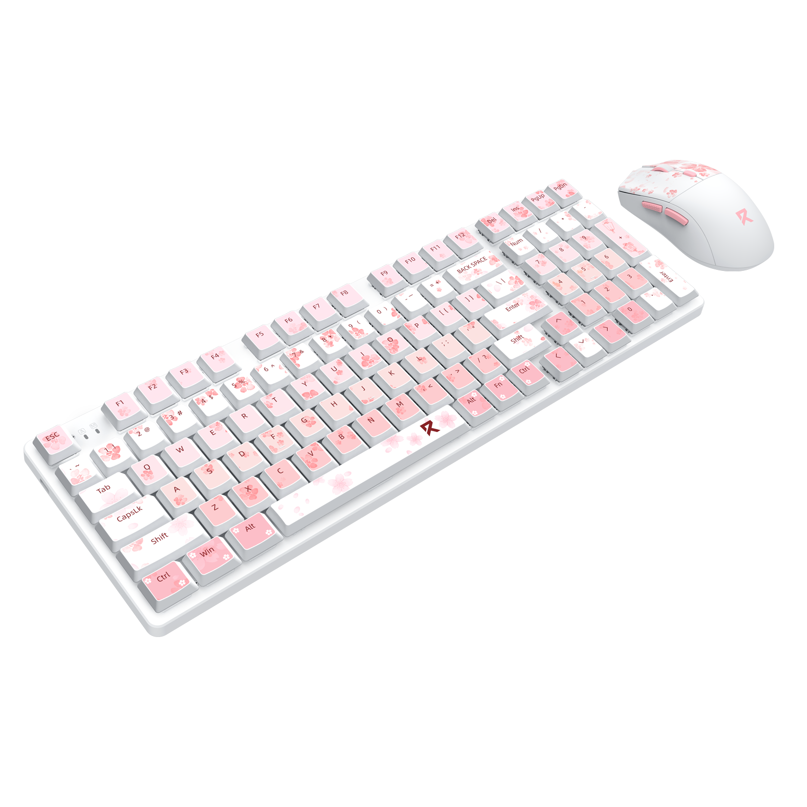 Redragon BS7552 Wireless Keyboard and Mouse Pink Combo 