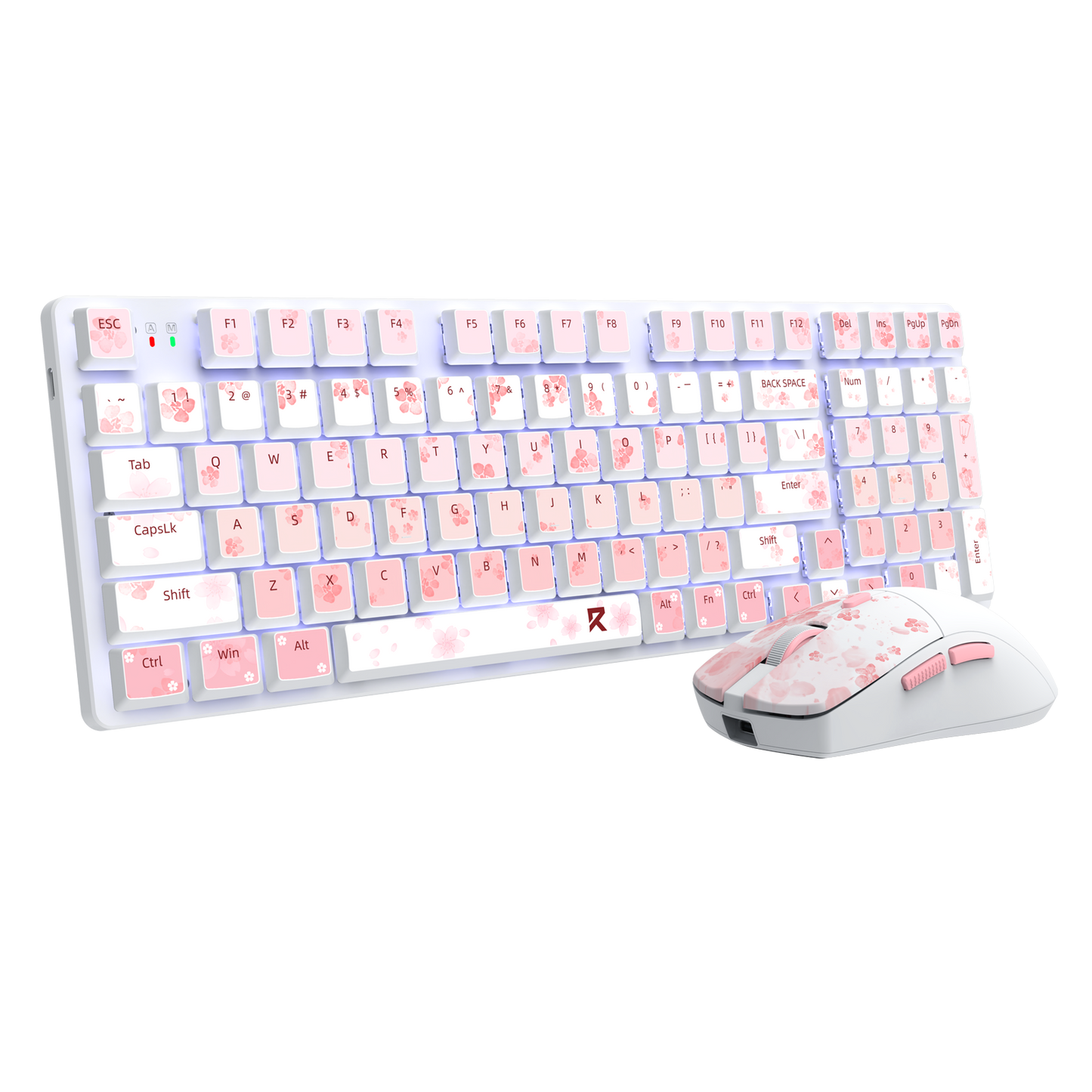 Redragon BS7552 Wireless Keyboard and Mouse Pink Combo 