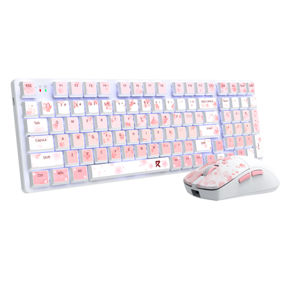 Redragon BS7552 Wireless Keyboard and Mouse Pink Combo 