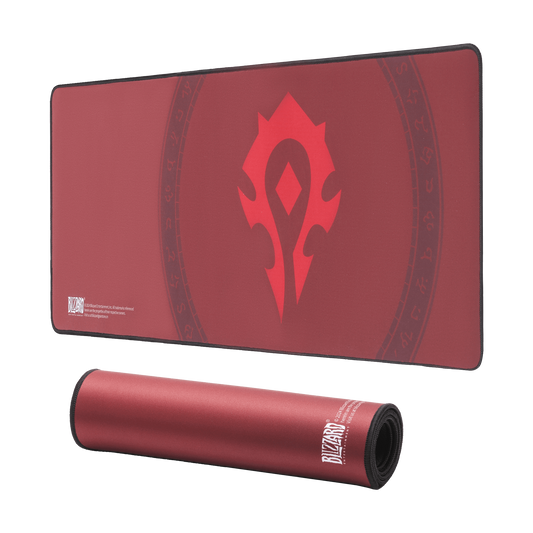 Redragon Blizzard Horde Red Gaming Mouse Pad, XXL Desktop Keyboard Mat, Wow Themed Symbol, Cloth Cover with Stitched Edge, Smooth Tracking & Stability, Never-Slip Rubber, 31.5x11.8x1.2 in | show