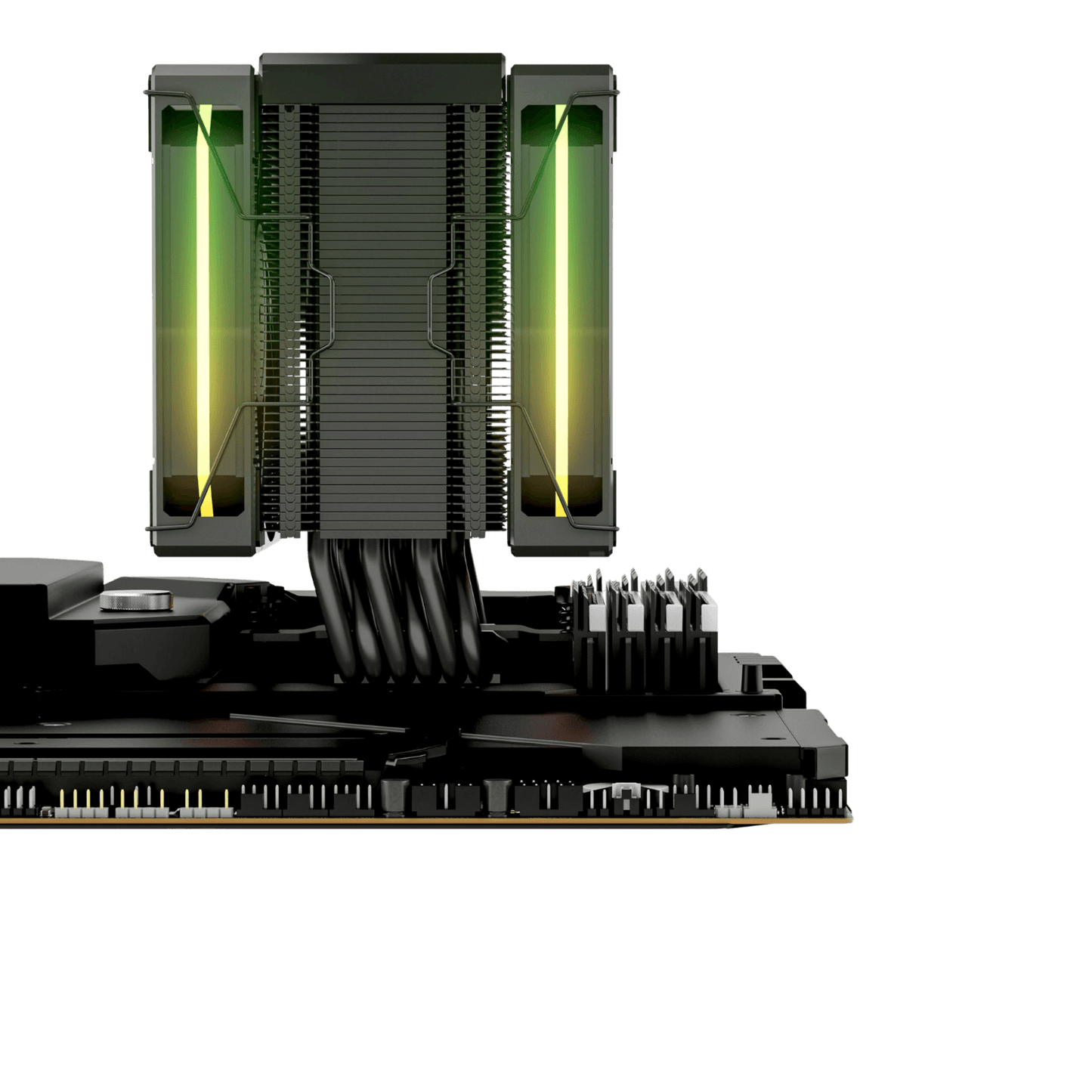 Redragon CC2313 CPU Cooler, Single-Tower Dual 120mm ARGB PWM Fan, TDP 250W, LCD Screen Top Cover, 6×Ф6mm Heatpipes, CPU Air Cooler Compatible with Intel LGA1851/1700/1200/115X; AMD AM5/AM4/AM3