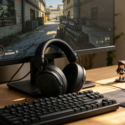Redragon H893 Gaming Headset, 2.4GHz/BT/Wired, Black