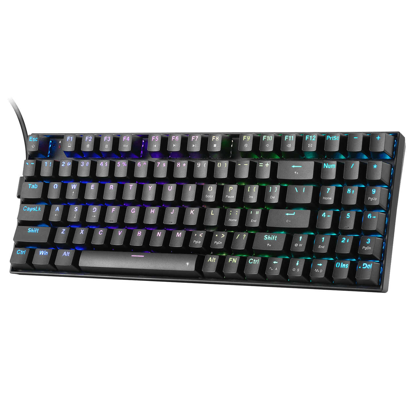 Redragon K735 Rapid Trigger Wired Gaming Keyboard, 90% 94 Keys Mechanical Keyboard w/Hyper-Fast Actuation, Dedicated Magnetic Switch, Actuation Point Adjustable, 8K Hz Polling Rate