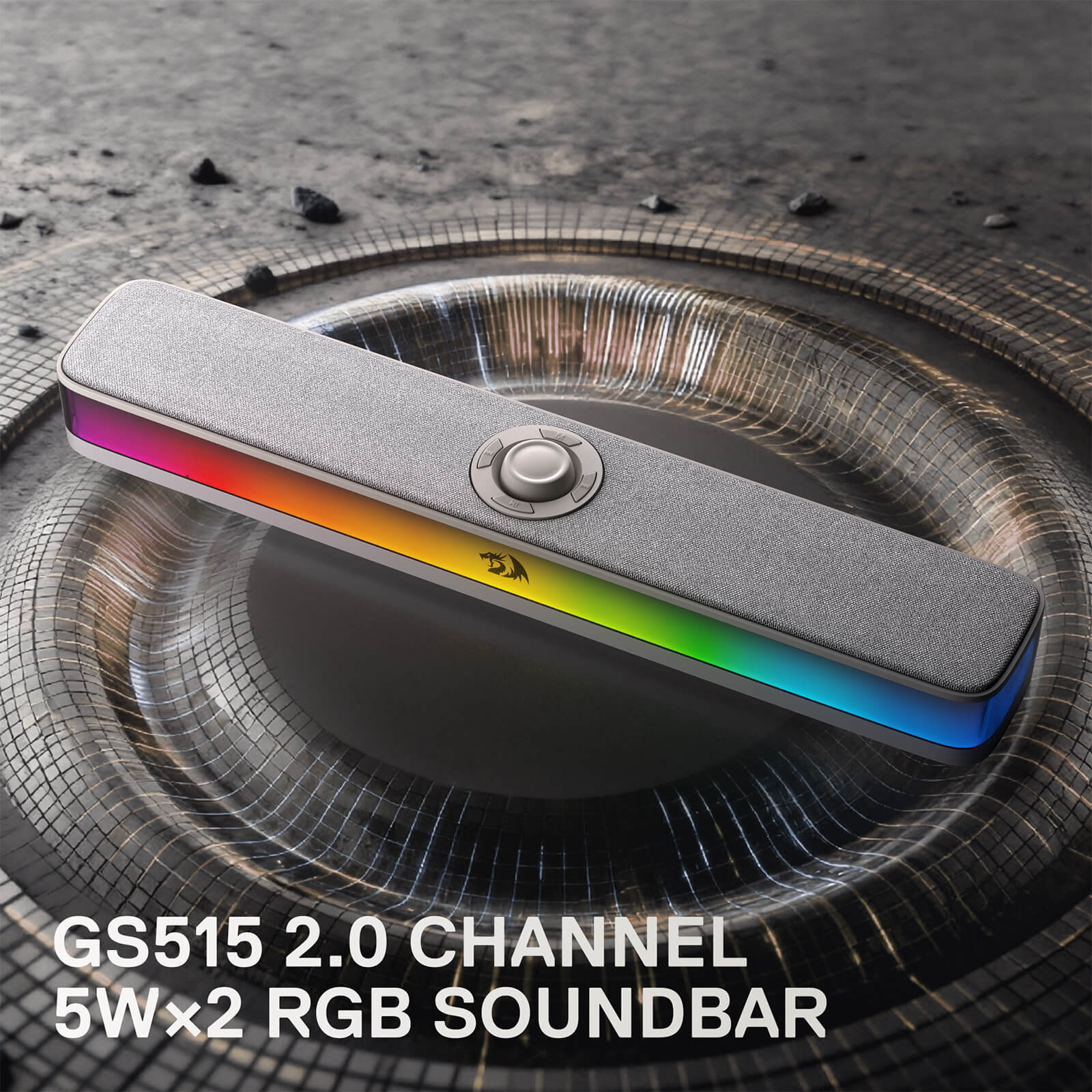 Redragon NEO GS515 RGB Desktop Soundbar | 2.0 Channel Computer