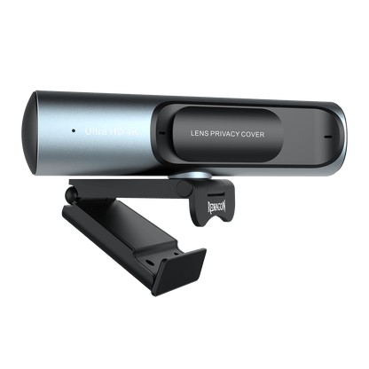 Redragon GW911 4K Webcam for PC, Ultra HD with Dual Noise-Cancelling Mic, PDAF Auto Focus, Auto Light Correction, Plug & Play, Privacy Cover – Works w/Zoom/Teams/Skype/Google Meet