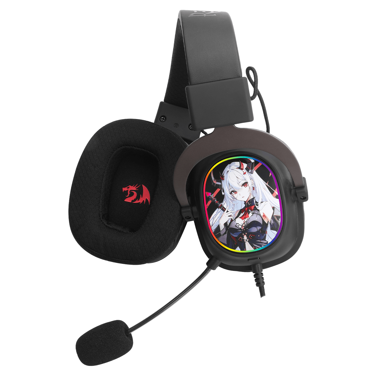 Redragon H510 AK RGB Wired Gaming Headset - 7.1 Surround Sound - 53MM Audio Drivers in Memory Foam Ear Pads w/Replaceable Shell- Multi Platforms Headphone - USB Powered for PC/PS4/NS