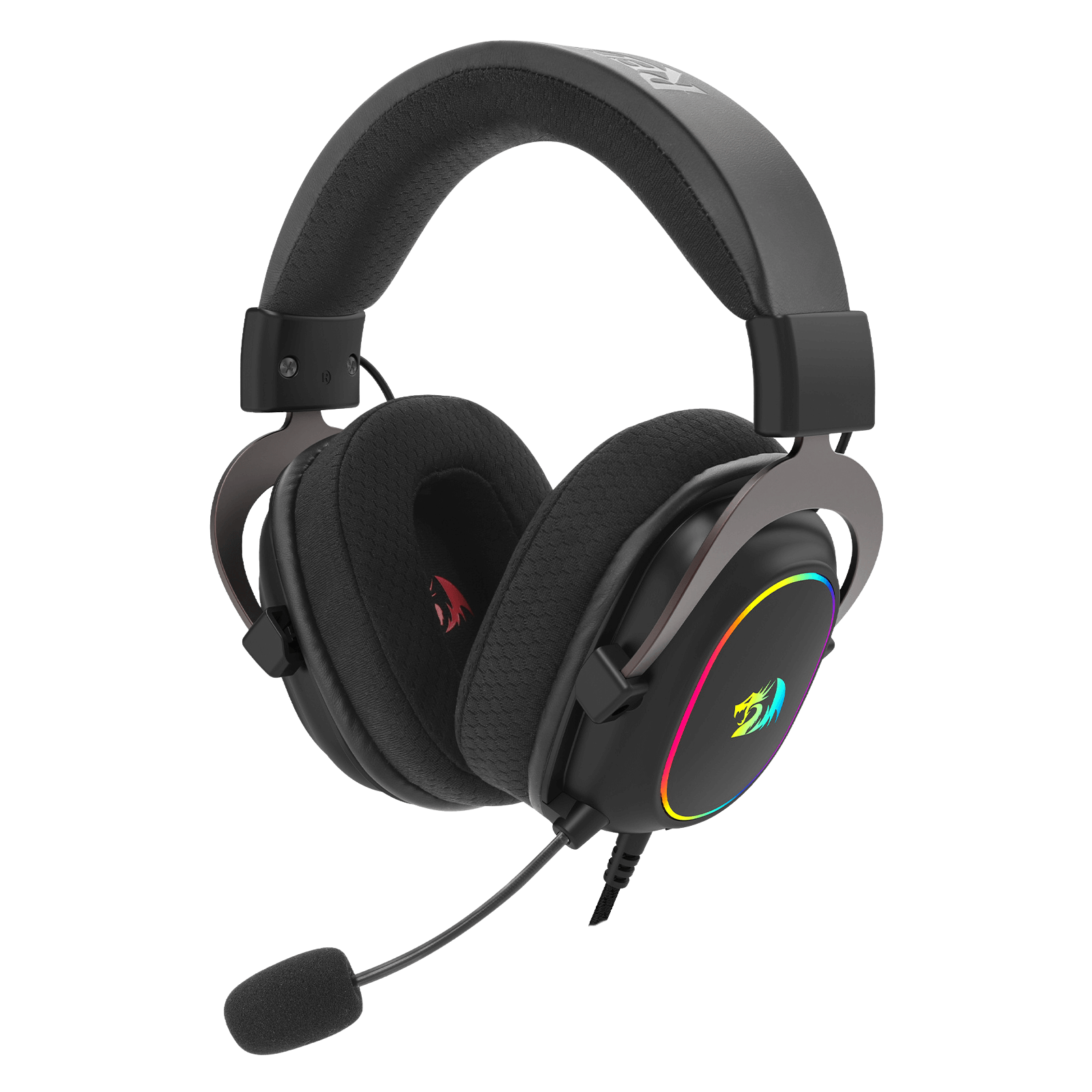 Redragon H510 AK RGB Wired Gaming Headset - 7.1 Surround Sound - 53MM Audio Drivers in Memory Foam Ear Pads w/Replaceable Shell- Multi Platforms Headphone - USB Powered for PC/PS4/NS