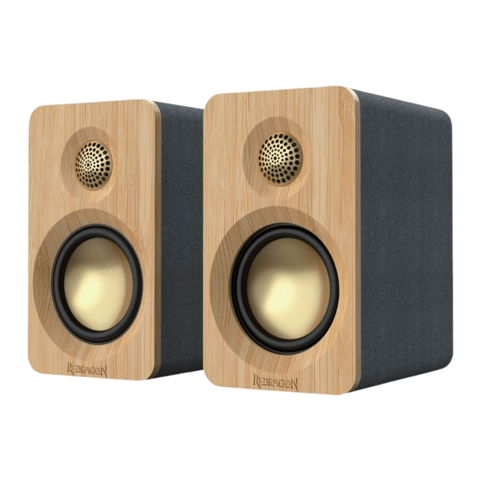 Redragon GS818 Multimedia Speaker, 60W Peak 2.0 Desktop Computer Speakers, Bluetooth 5.3, USB-C & AUX Input, 1" Tweeter & 3" Mid Bass, Easy-Access Control, Compact Desktop Speaker