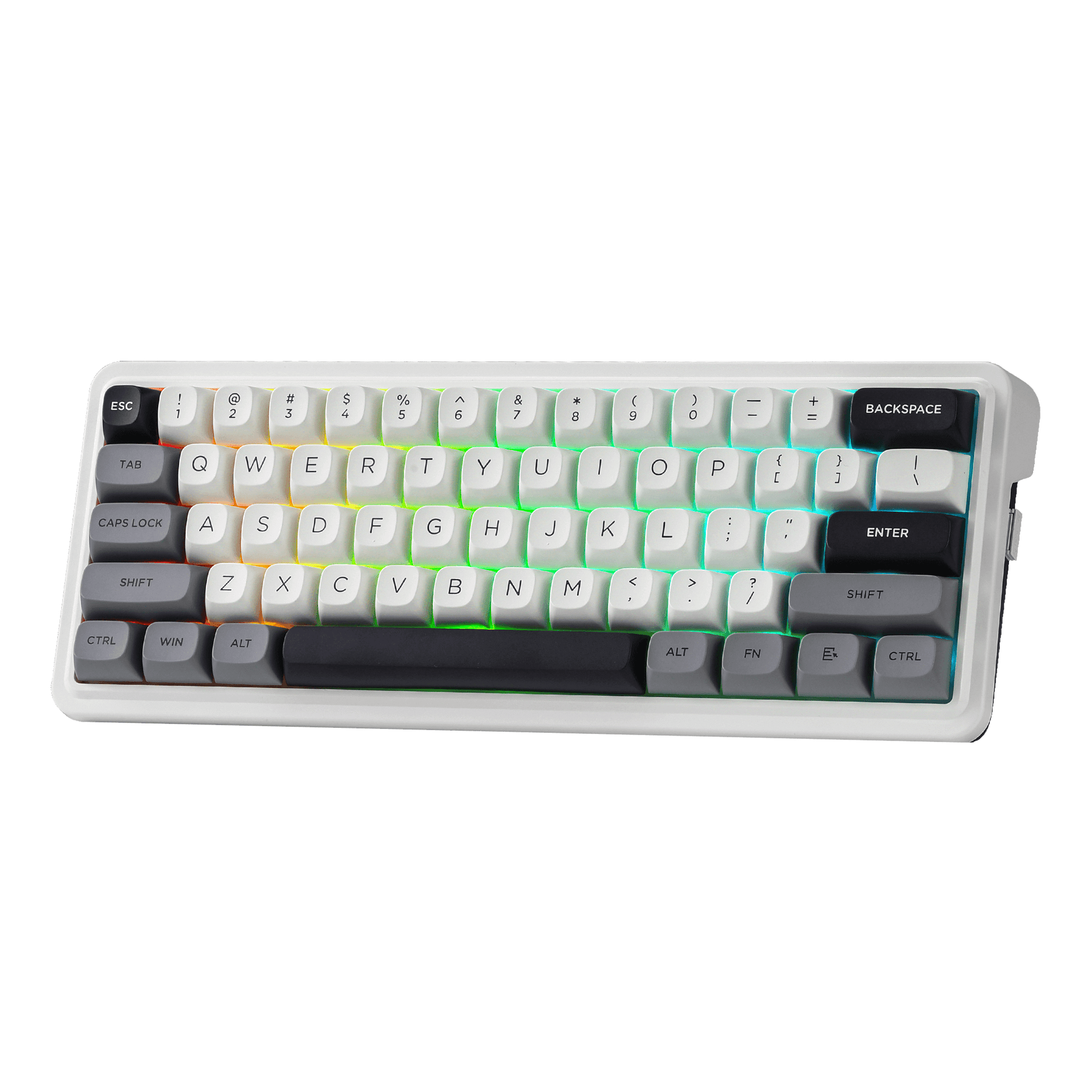 Redragon K722 PRO 60% Wireless Gasket RGB Gaming Keyboard, 61 Keys Hot-Swap Compact Mechanical Keyboard w/Free-Mod Socket, 5-Layer Noise Dampening & Round PBT Keycaps, Quiet Custom Linear Switch