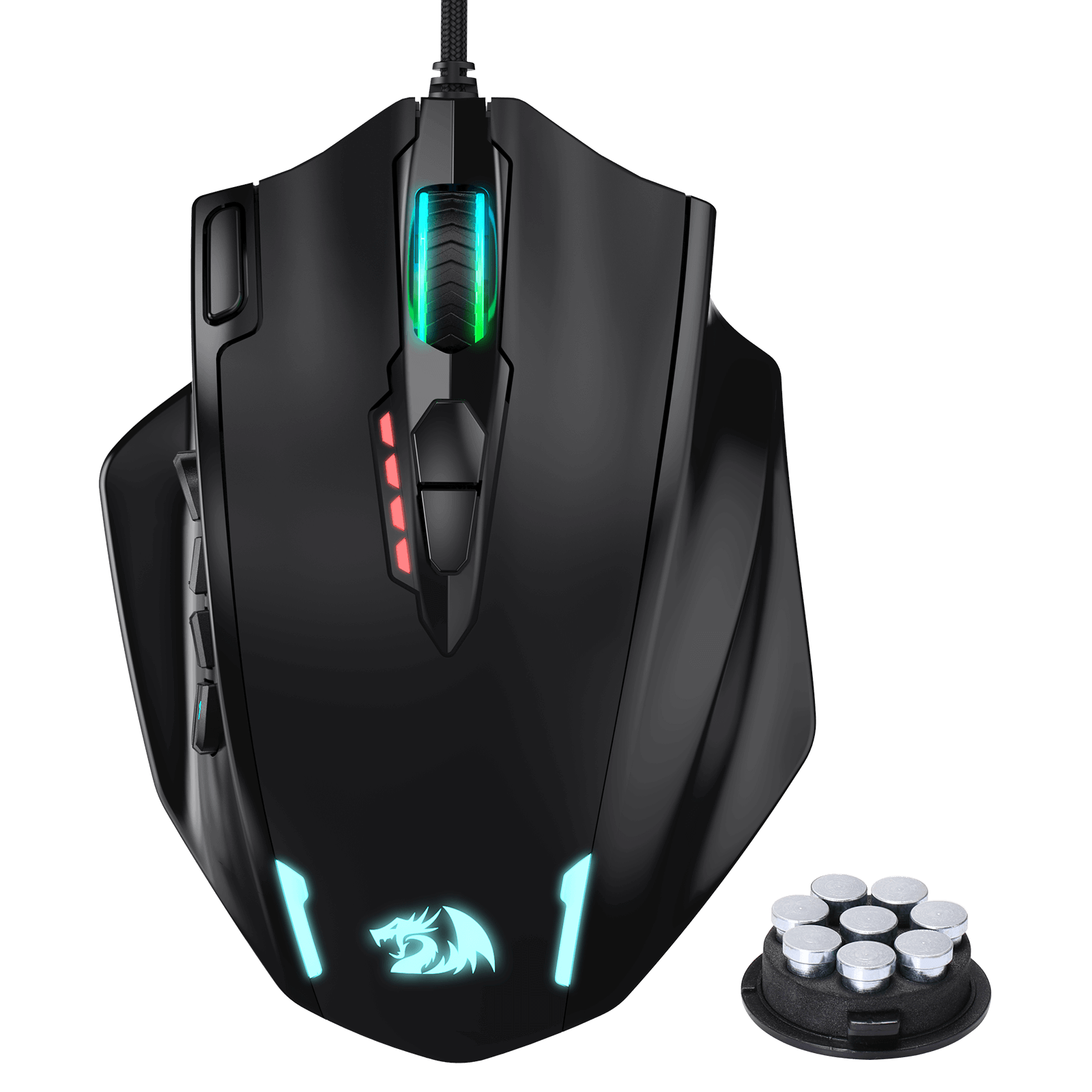 Redragon M908 Impact RGB LED MMO Gaming Mouse with 12 Side Buttons | show