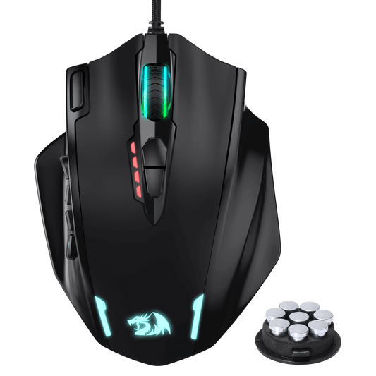 Redragon M908 Impact RGB LED MMO Gaming Mouse with 12 Side Buttons | show