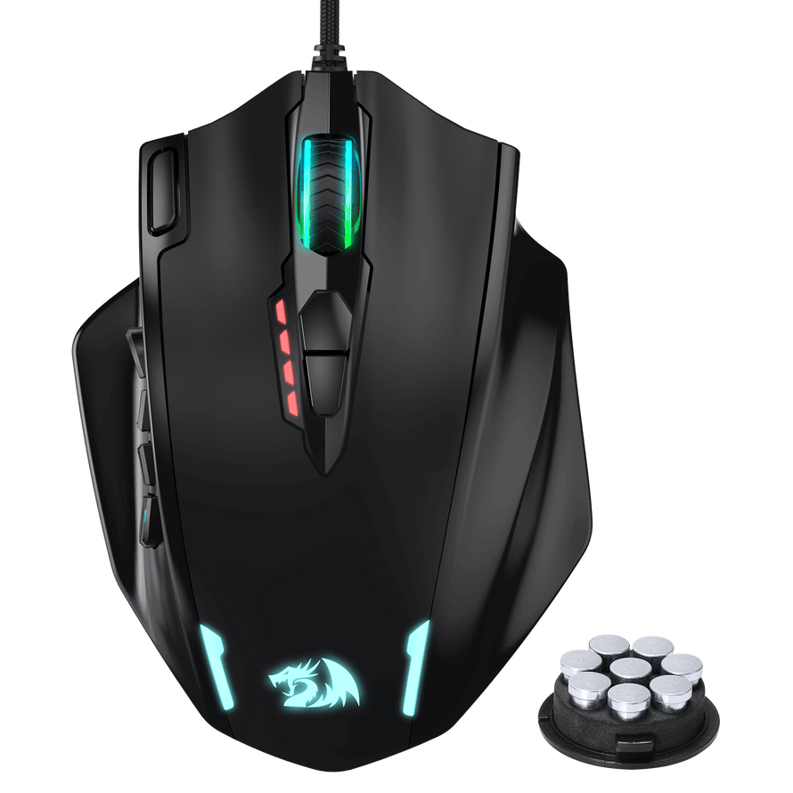Redragon M908 Impact RGB LED MMO Gaming Mouse with 12 Side Buttons | show