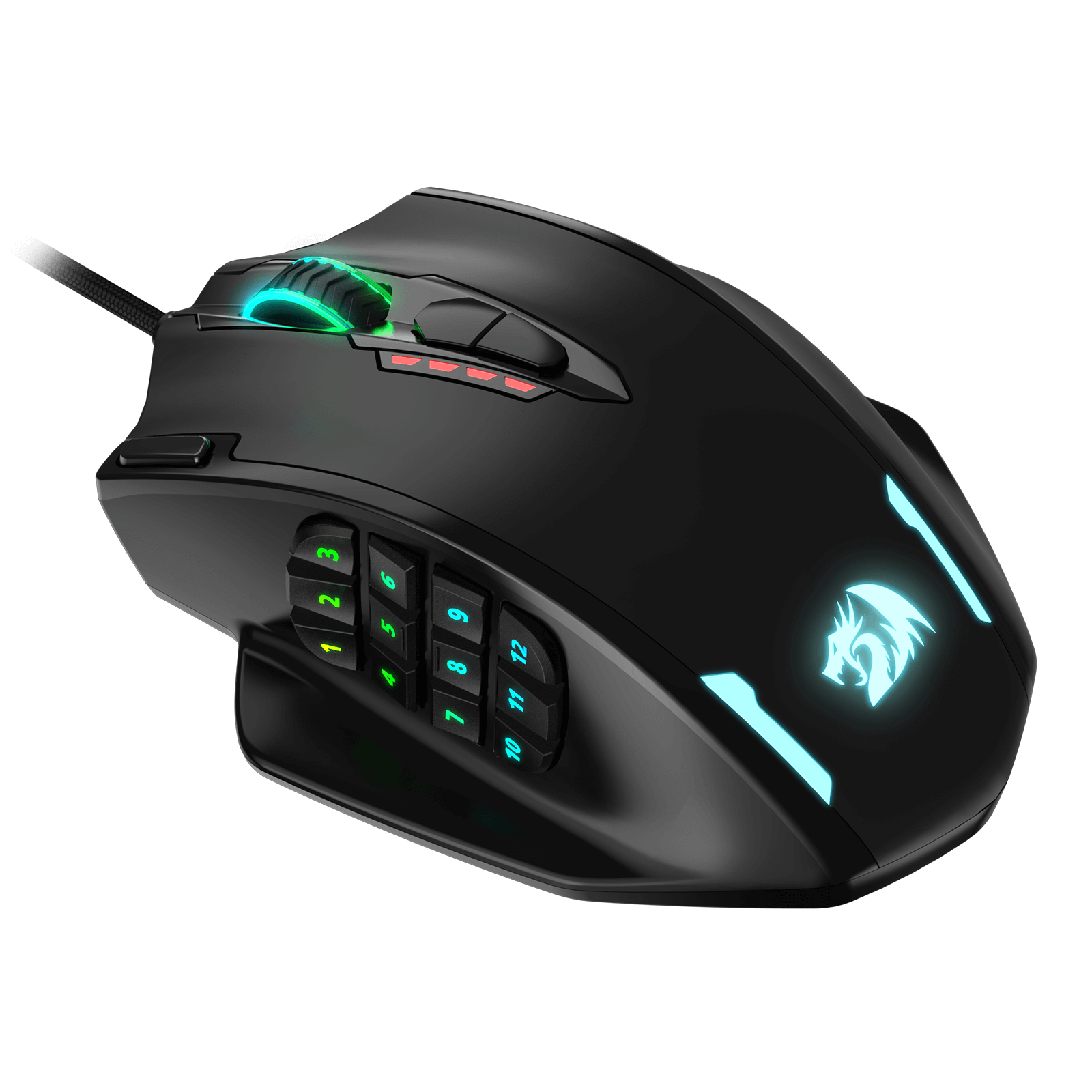 Redragon Impact M908 RGB MMO Laser Wired Gaming Mouse