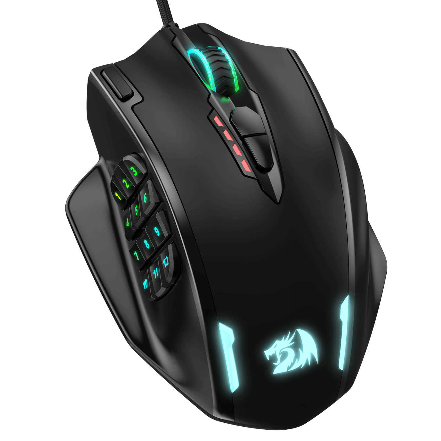 Redragon Impact M908 RGB MMO Laser Wired Gaming Mouse