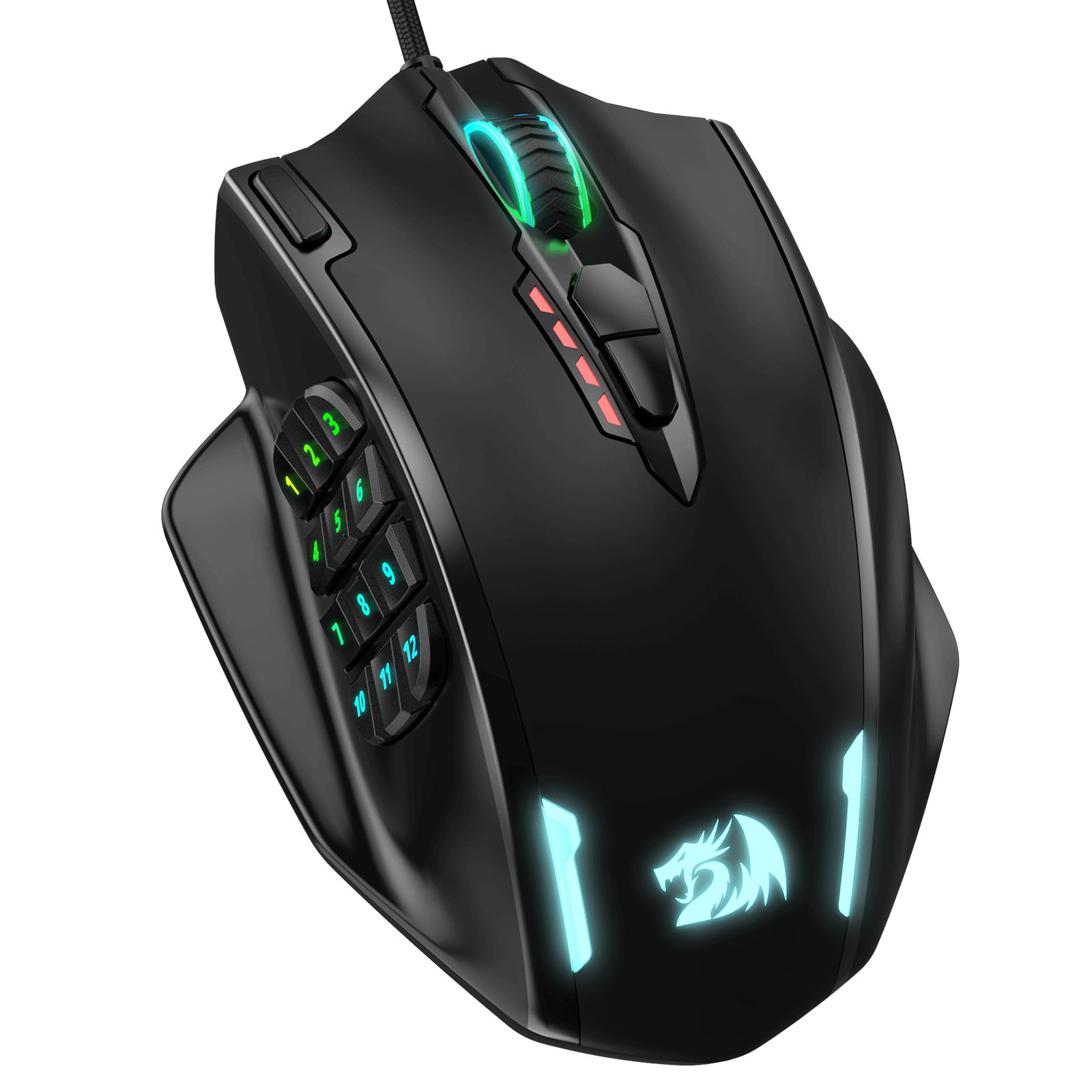 Redragon Impact M908 RGB MMO Laser Wired Gaming Mouse
