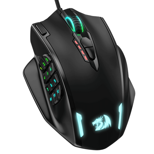 Redragon Impact M908 RGB MMO Laser Wired Gaming Mouse